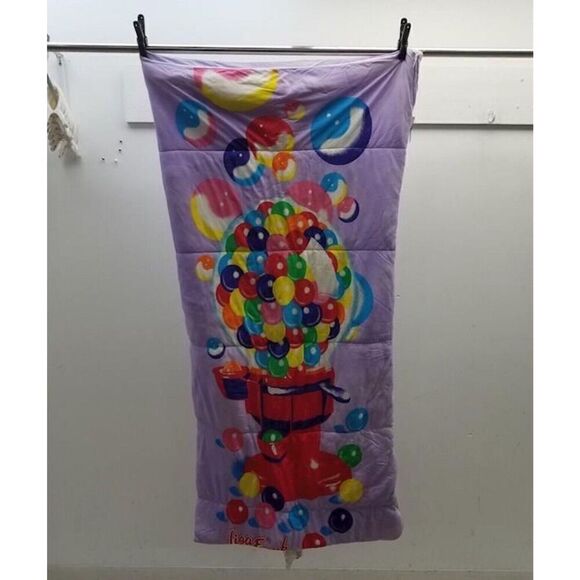 Vintage Rare Lisa Frank Duffle Bag and Sleeping Bag Set - Picture 2 of 7
